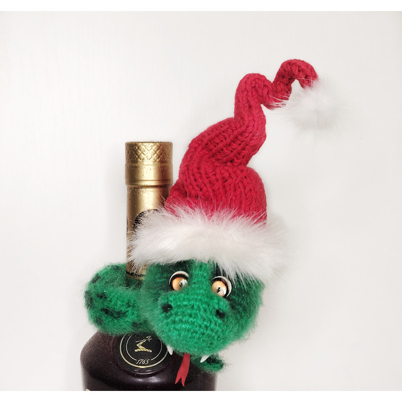 Snake Christmas Gift Green Snake Crochet 5