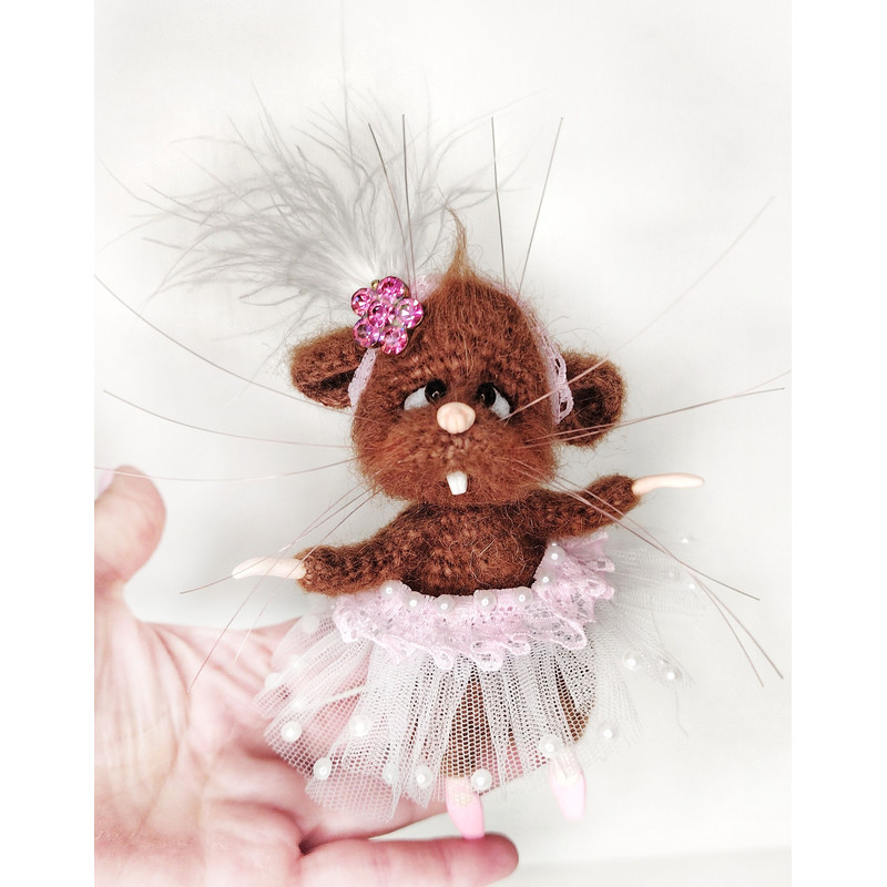 Little Funny Ballerina Mouse 45 Inches Tall In Pointe Shoes 5