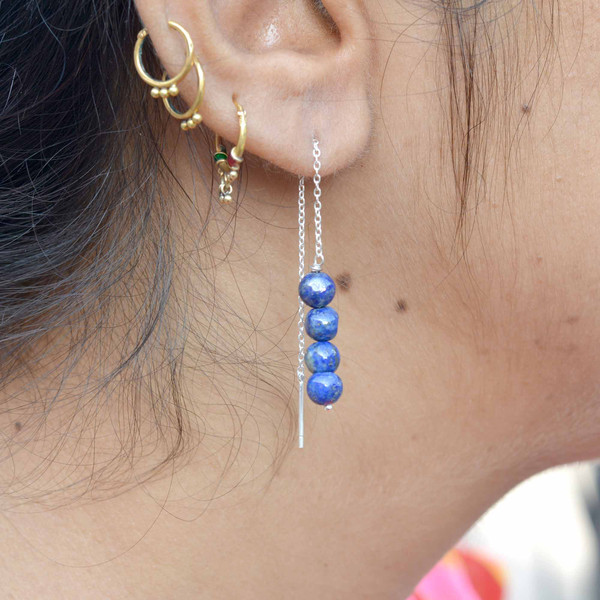 Lapis Lazuli Beads Earrings.JPG