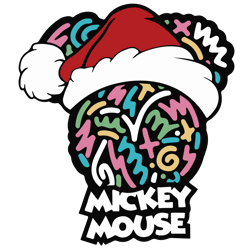 Mickey Mouse Christmas Svg, Merry Christmas Svg, Holiday Svg, Santa Christmas Svg, Christmas Svg Cut File Cricut