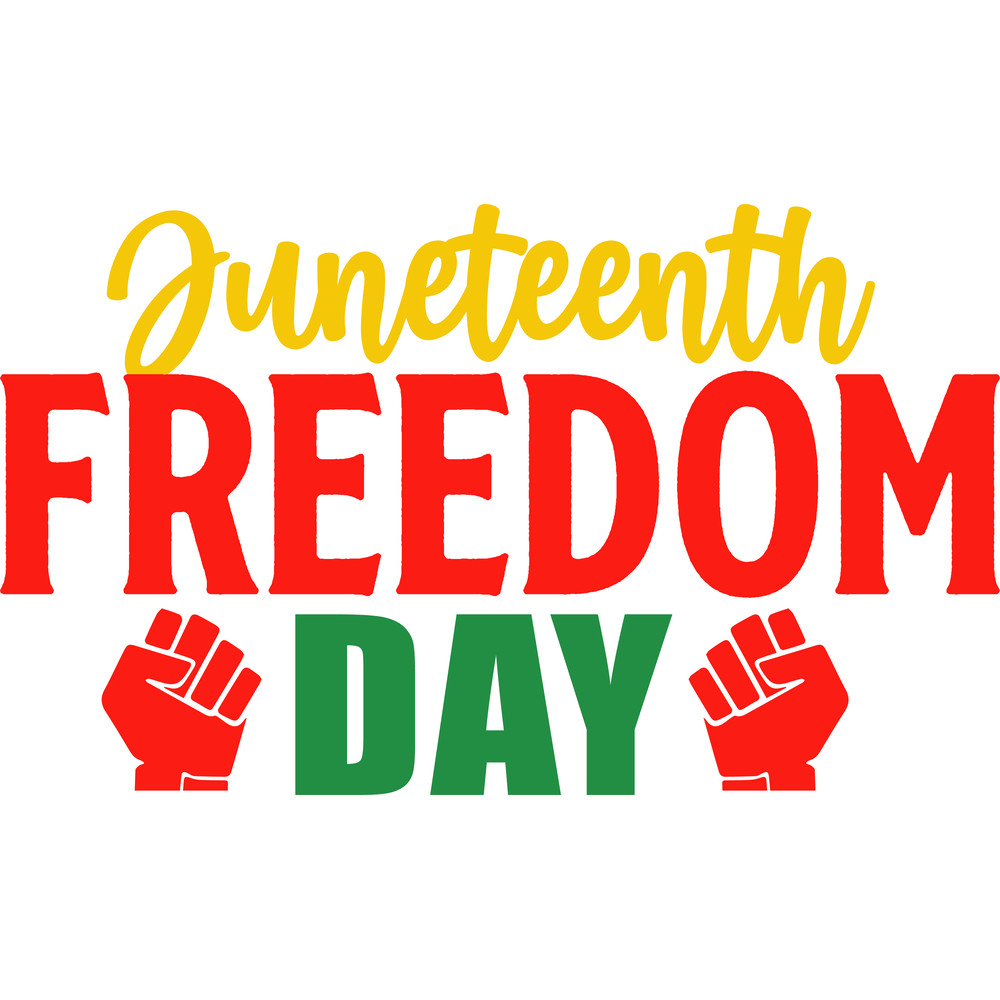 Juneteenth freedom day SVG.png