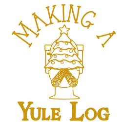 Merry Christmas logo Svg, Christmas Svg, Making A Yule Log Svg, Merry Christmas Svg File Cut Digital Download