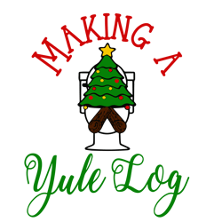 Merry Christmas logo Svg, Christmas Svg, Merry Christmas Svg, Making A Yule Log Svg File Cut Digital Download