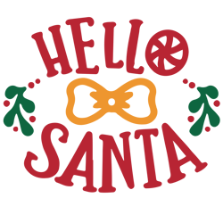 Merry Christmas logo Svg, Christmas Svg , Merry Christmas Svg , Hello Santa Svg File Cut Digital Download