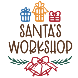 Merry Christmas logo Svg, Christmas Svg, Merry Christmas Svg, Santa Workshop Svg File Cut Digital Download