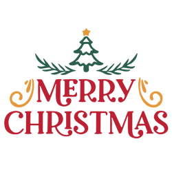 Merry Christmas logo Svg, Christmas Svg, Merry Christmas Svg File Cut Digital Download
