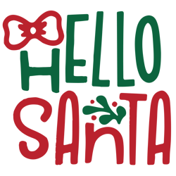 Merry Christmas logo Svg, Christmas Svg , Merry Christmas Svg, Hello Santa Svg File Cut Digital Download