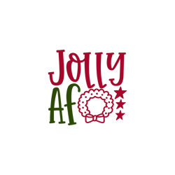 Merry Christmas logo Svg , Christmas Svg, Jolly Af Svg, Christmas Svg File Cut Digital Download