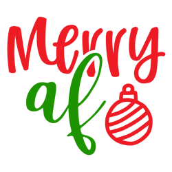 Merry Christmas logo Svg, Christmas Svg, Merry af Svg, Christmas Svg File Cut Digital Download