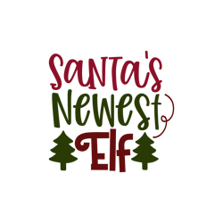 Merry Christmas logo Svg, Christmas Svg, Santa's Newest Elf Svg, Christmas Svg File Cut Digital Download