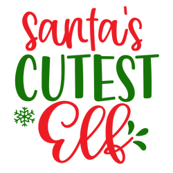 Merry Christmas logo Svg, Christmas Svg, Santa's Cutest Elf Svg, Christmas Svg File Cut Digital Download