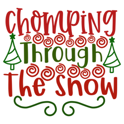 merry christmas logo svg, christmas svg, chomping through the snow svg, christmas svg file cut digital download