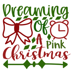 Merry Christmas logo Svg, Christmas Svg, Dreaming Of A Pink Christmas Svg, Christmas Svg File Cut Digital Download