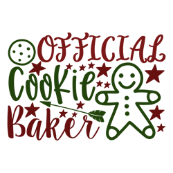 Merry Christmas logo Svg, Christmas Svg, Official Cookie Baker Svg, Christmas Svg File Cut Digital Download