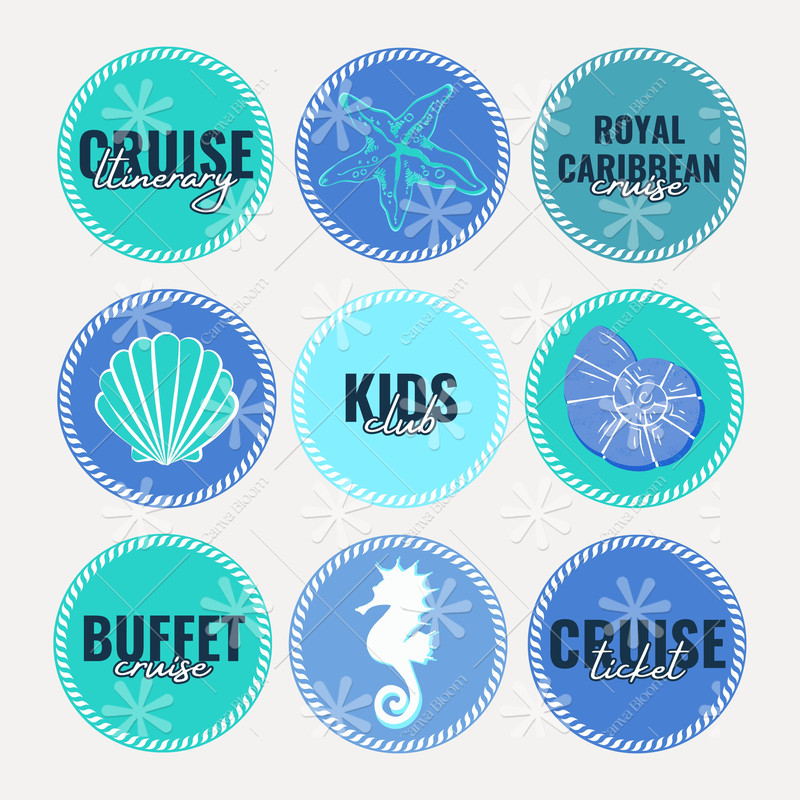 CruiseSocialMediaTemplatesIconsjpg