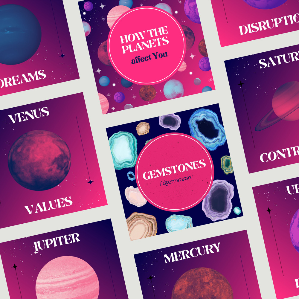 Astrology Instagram Post Templates Horoscope Templates Zodiac Signs Mercury Retrograde Moon Phases 7