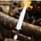 New Custom 5160 Steel Hunting Survival Bowie Knife Wooden Handle With Steel Handsafe Guard With Cow Hide Leather Cover 3