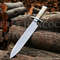 Personalized Handmade 5160 Steel Iron Mistress Bowie Knife With Camel Bone Handle Gifts For MenGift For Hunters 0
