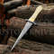 Beautiful Camel Bone Damascus Slim Dagger Hunting Knife Double Edge Gifts For Men Gift For Hunters Boyfriend Gift 5