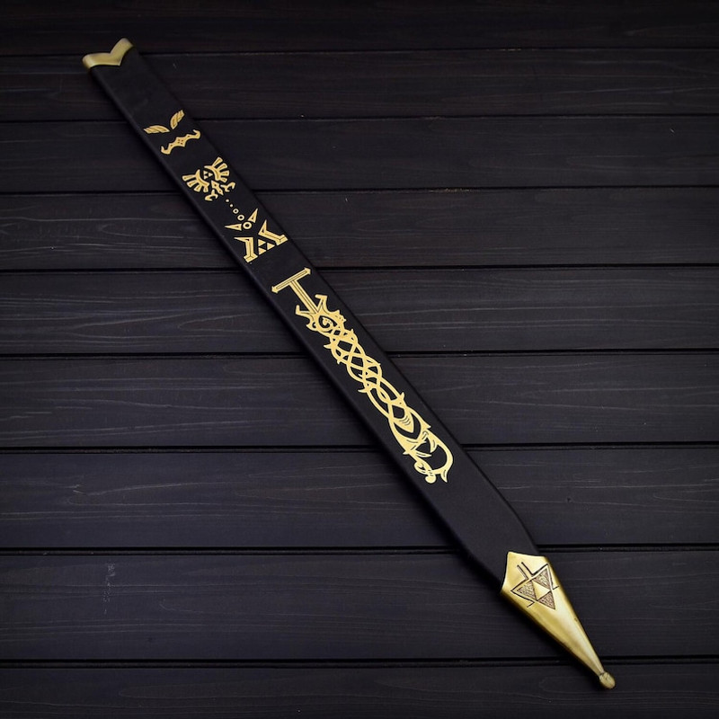THE ZELDA Custom Handmade Stainless 440c Steel Handcrafted Replica Black Version Of Zelda Sword Video Game 3