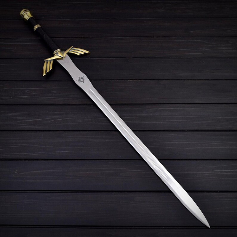 THE ZELDA Custom Handmade Stainless 440c Steel Handcrafted Replica Black Version Of Zelda Sword Video Game 2
