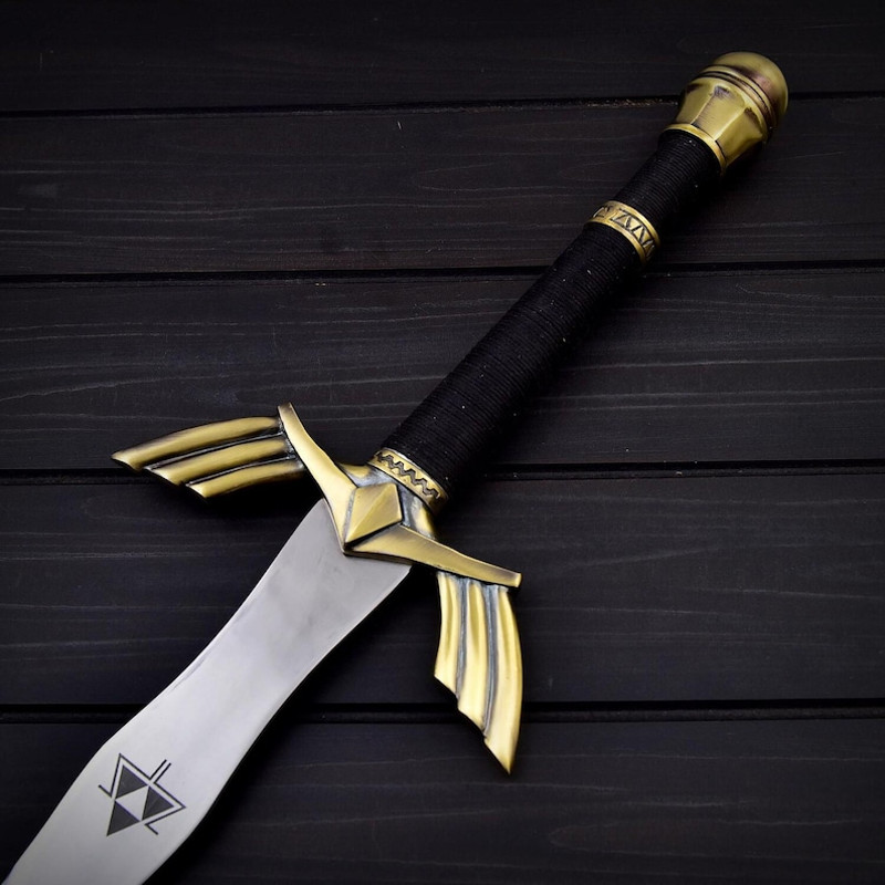 THE ZELDA Custom Handmade Stainless 440c Steel Handcrafted Replica Black Version Of Zelda Sword Video Game 4