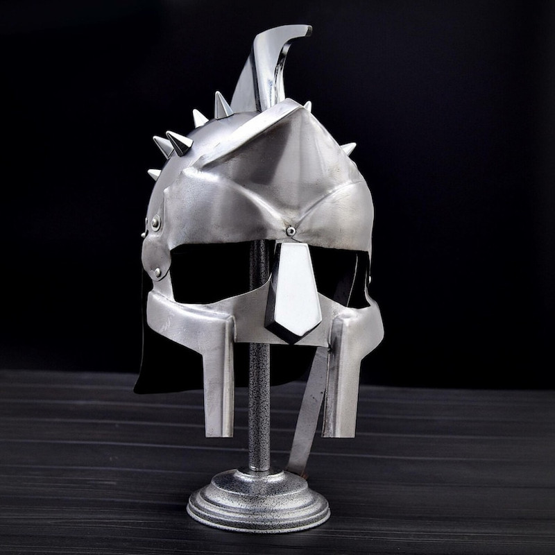 THE MAXIMUS GLADIATOR Hand Made Cosplay Gladiator Helmet Historical Reenactments Halloween Costume Helmet 0