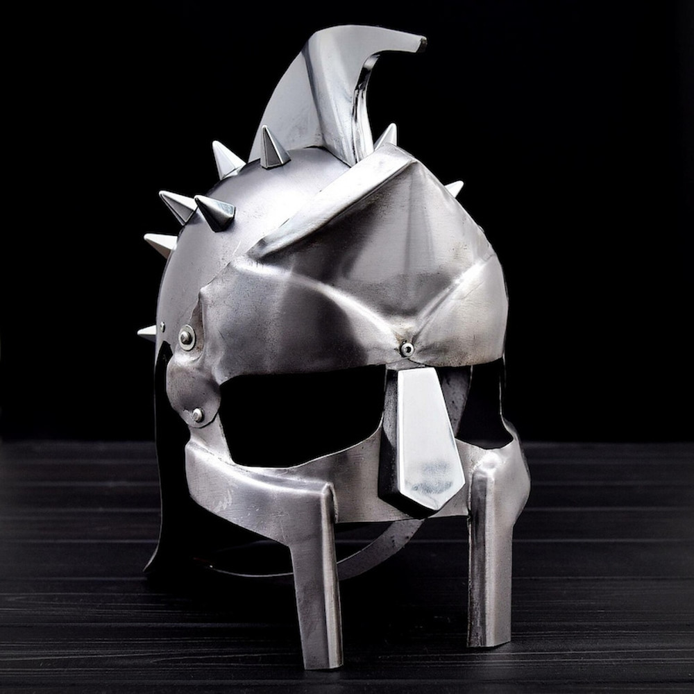 THE MAXIMUS GLADIATOR Hand Made Cosplay Gladiator Helmet Historical Reenactments Halloween Costume Helmet 1