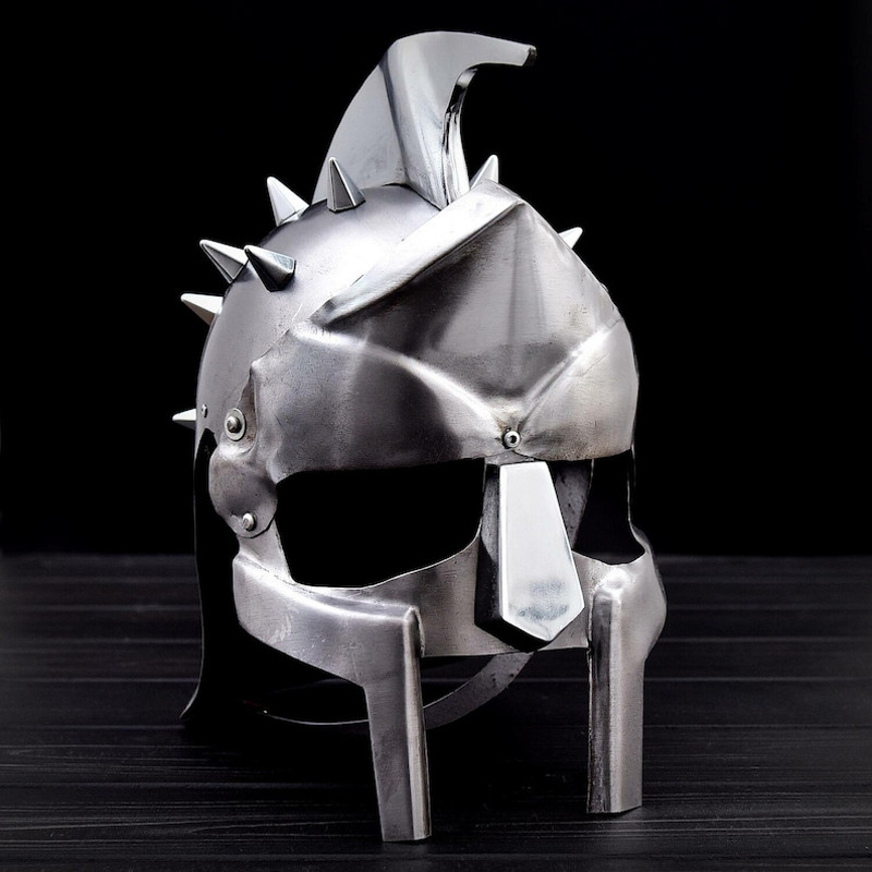 THE MAXIMUS GLADIATOR Hand Made Cosplay Gladiator Helmet Historical Reenactments Halloween Costume Helmet 1