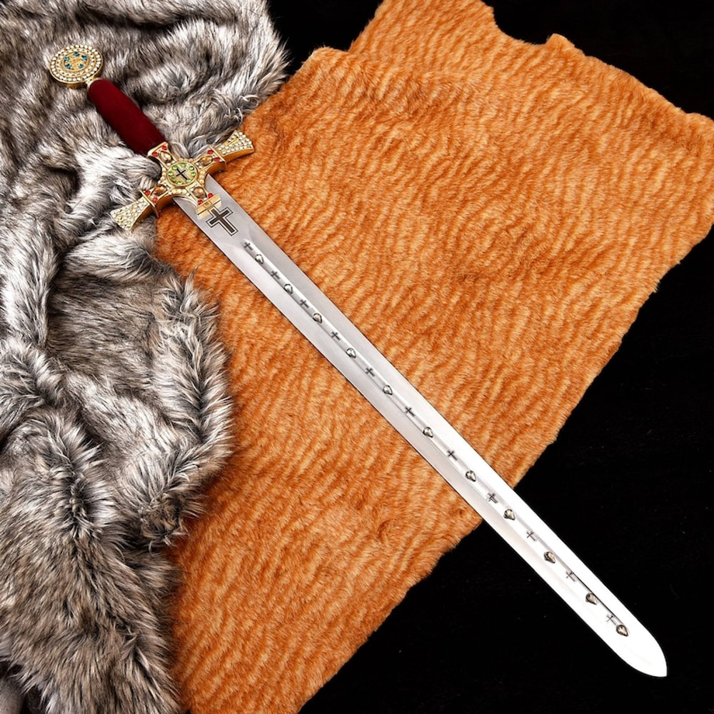 Custom Handmade J2 Carbon Steel Templar SwordHistorical SwordMuseum SwordKnights Swordbest Gift For HimChristmas Gi 2