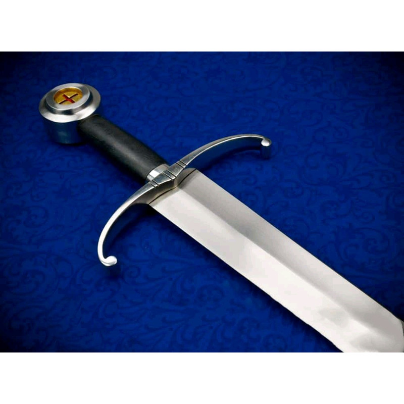 Handmade King Henry V Sword Medieval Sword High Carbon Steel Blade Silver Guard Wooden Grip I 4