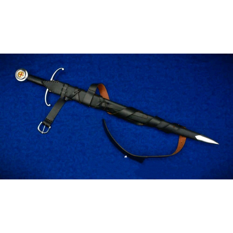 Handmade King Henry V Sword Medieval Sword High Carbon Steel Blade Silver Guard Wooden Grip I 7
