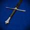 Handmade Sword Of Roven 45 Medieval Sword High Carbon Steel Blade Silver Guard Wooden Grip Scab 4