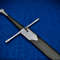Handmade Sword Of Roven 45 Medieval Sword High Carbon Steel Blade Silver Guard Wooden Grip Scab 7