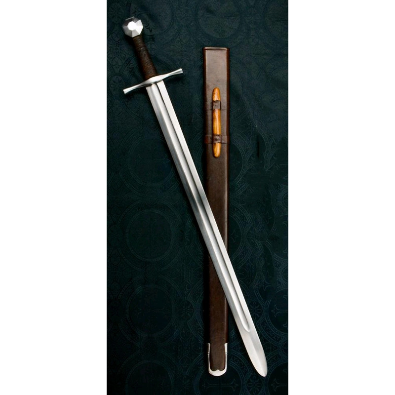 12th Century Crusader Sword Holy Land Inspired Replica Medieval Style High Carbon Steel Blade Wi 0