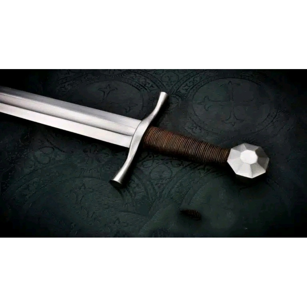 12th Century Crusader Sword Holy Land Inspired Replica Medieval Style High Carbon Steel Blade Wi 4