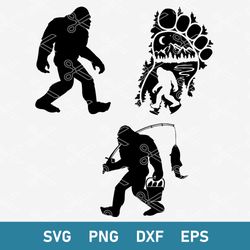Bigfoot Bundle Svg, Bigfoot Svg, Sasquatch Svg, Png Dxf Eps Digital File