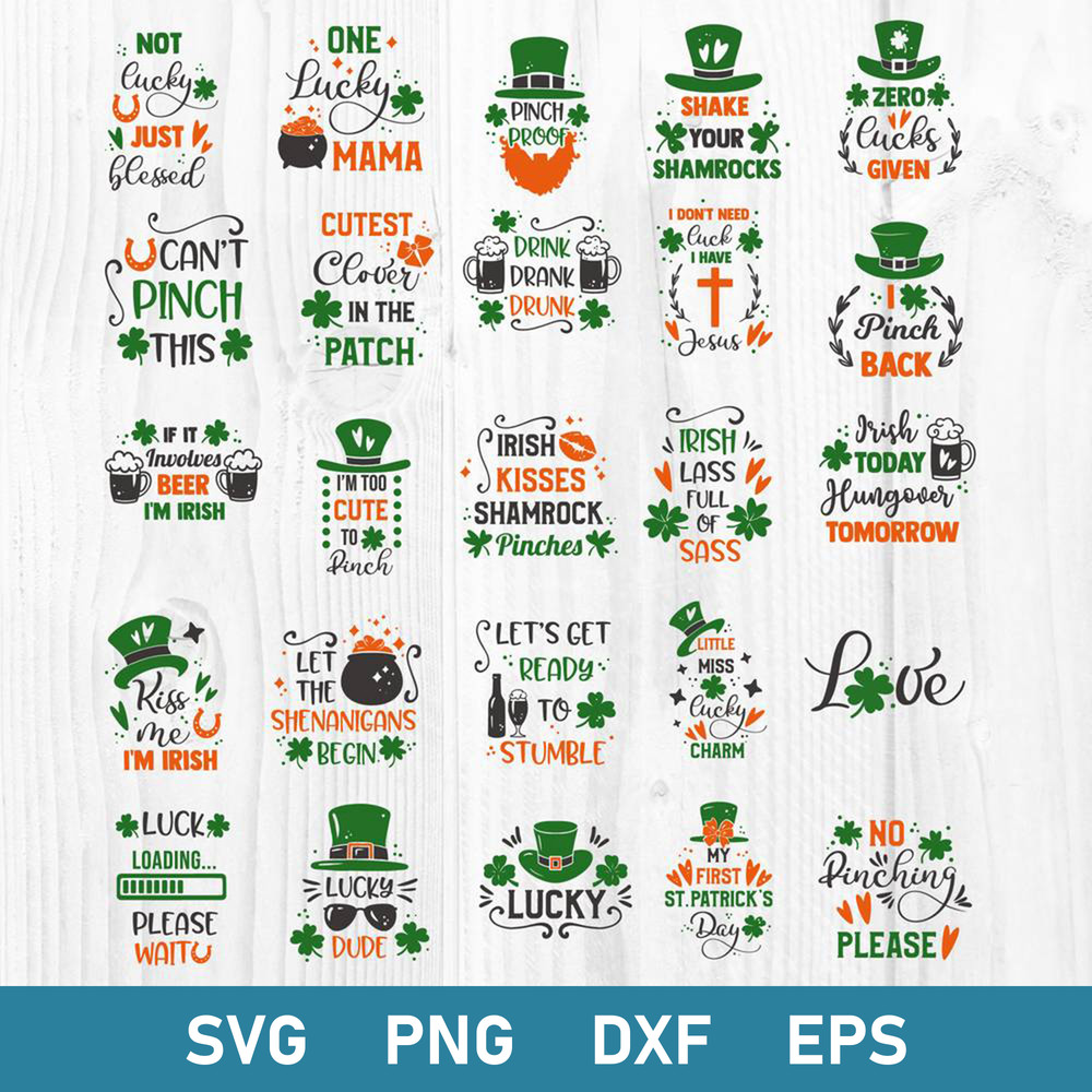 Bundle St Patrick's Day Svg, Patricks Day Svg, Saint Patricks Day Svg,Png Dxf Eps File.jpg