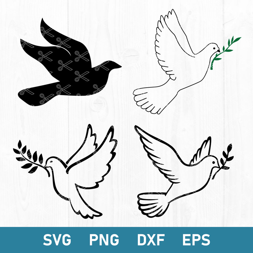 Dove Bundle Svg, Dove Svg, Peace Dove Svg, Png Dxf Eps Digital File.jpg