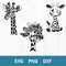 Giraffe Bundle Svg, Giraffe Flower Svg, Giraffe Svg, Animal Svg, Png Dxf Digital File.jpg