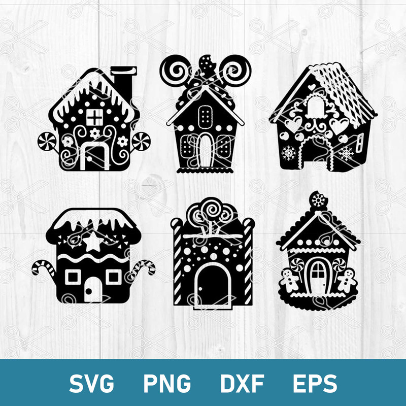 House Christmas Svg, Gingerbread Svg, Xmas Svg, Christmas Svg, Png Dxf Eps Digital File.jpeg