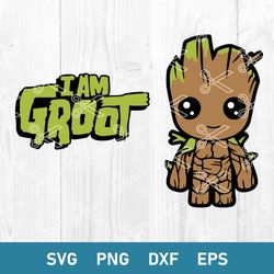i am groot svg, baby groot svg, guardians of the galaxy svg, marvel svg, png dxf eps digital file
