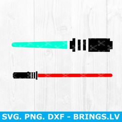 lightsaber svg, jedi lightsabers svg, sword svg, png dxf digital file
