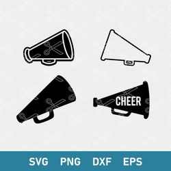 megaphone bunlde svg, megaphone svg, cheer megaphone svg, cheerleader svg, png dxf eps file