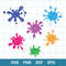 Paint Splatter Bundle Svg, Paint Splatter Svg, Paint Brush Svg, Png Dxf Eps File.jpg