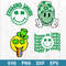 Shamrock Smiley Face Svg, Shamrock Smiley Lucky Svg, St Patrick's Day Svg, Png Dfx Eps FIle.jpeg