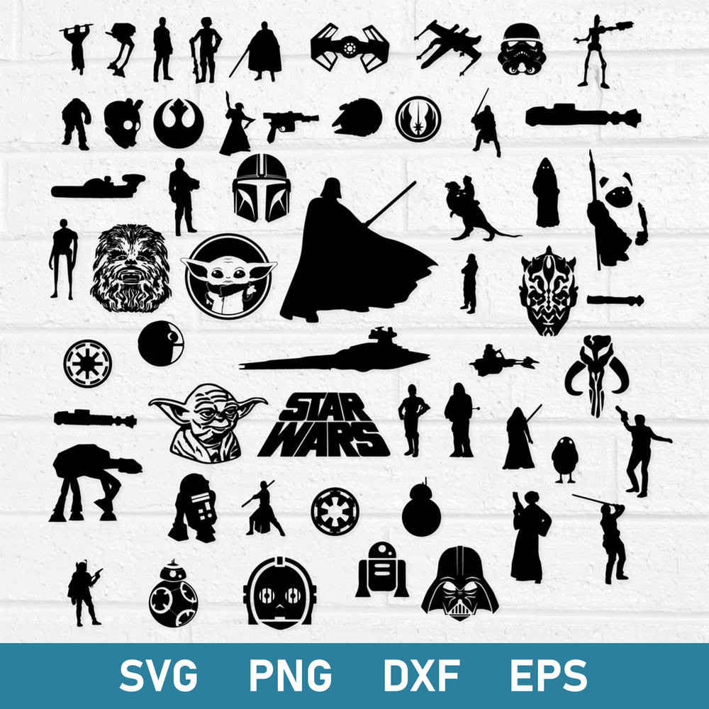 Star Wars Bundle Svg, Star Wars Svg, Baby Yoda Svg, Mandalorian svg, Superhero Svg, Png Dxf Eps File.jpg
