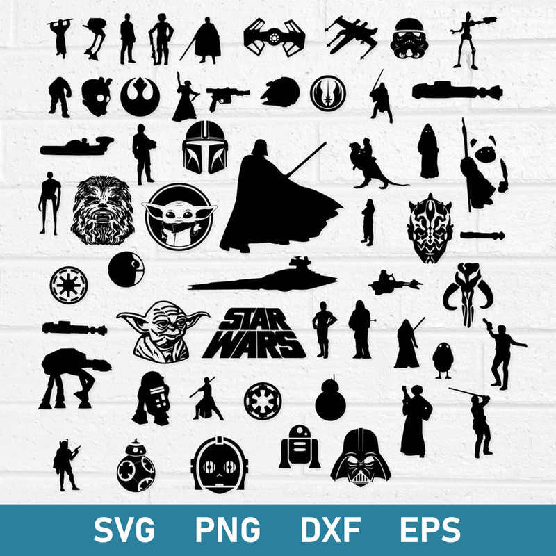 Star Wars Bundle Svg, Star Wars Svg, Baby Yoda Svg, Mandalorian svg, Superhero Svg, Png Dxf Eps File.jpg