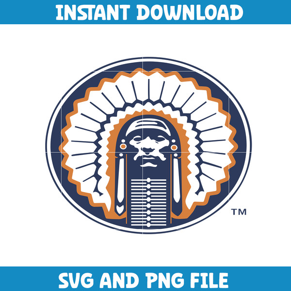 Illinois Fighting Illini Svg, Illinois Fighting Illini logo svg, Illinois Fighting Illini University, NCAA Svg (3).png