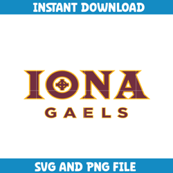 Iona gaels Svg, Iona gaels logo svg, IIona gaels University svg, NCAA Svg, sport svg, digital download (2)